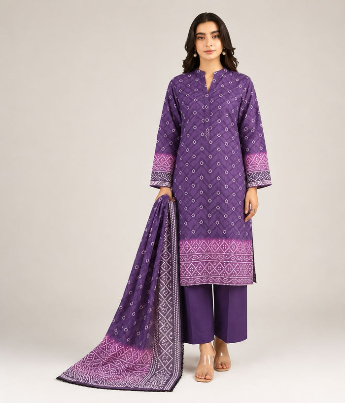 Khaadi Unstitched 3-Piece Digital Printed