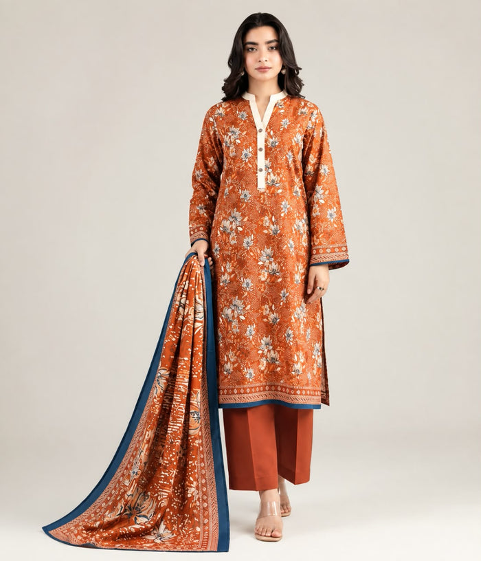 Khaadi Unstitched 3-Piece Digital Printed