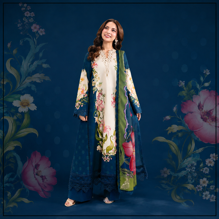 MARIA.B Unstitched 3-Piece Digital Printed