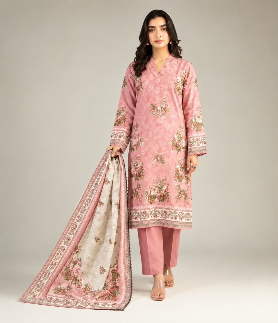 Khaadi Unstitched 3-Piece Digital Printed