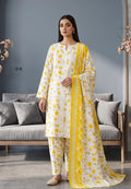 Koyal | Slub Linen Printed Emboridered 3-Piece Suit