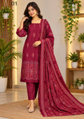 RANGREEZ  | Luxury Embroidered 3-Piece Suit