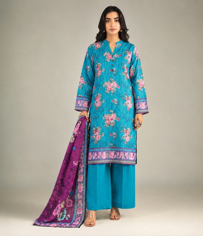 Khaadi Unstitched 3-Piece Digital Printed