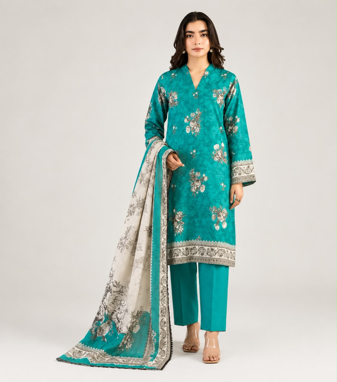 Khaadi Unstitched 3-Piece Digital Printed