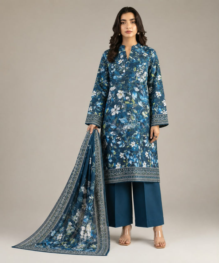 Khaadi Unstitched 3-Piece Digital Printed