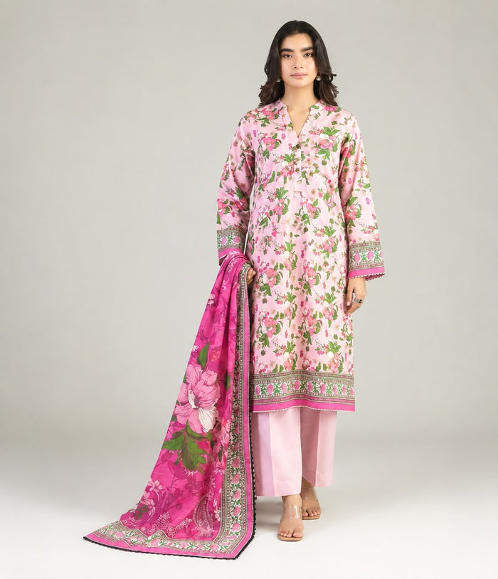 Khaadi Unstitched 3-Piece Digital Printed
